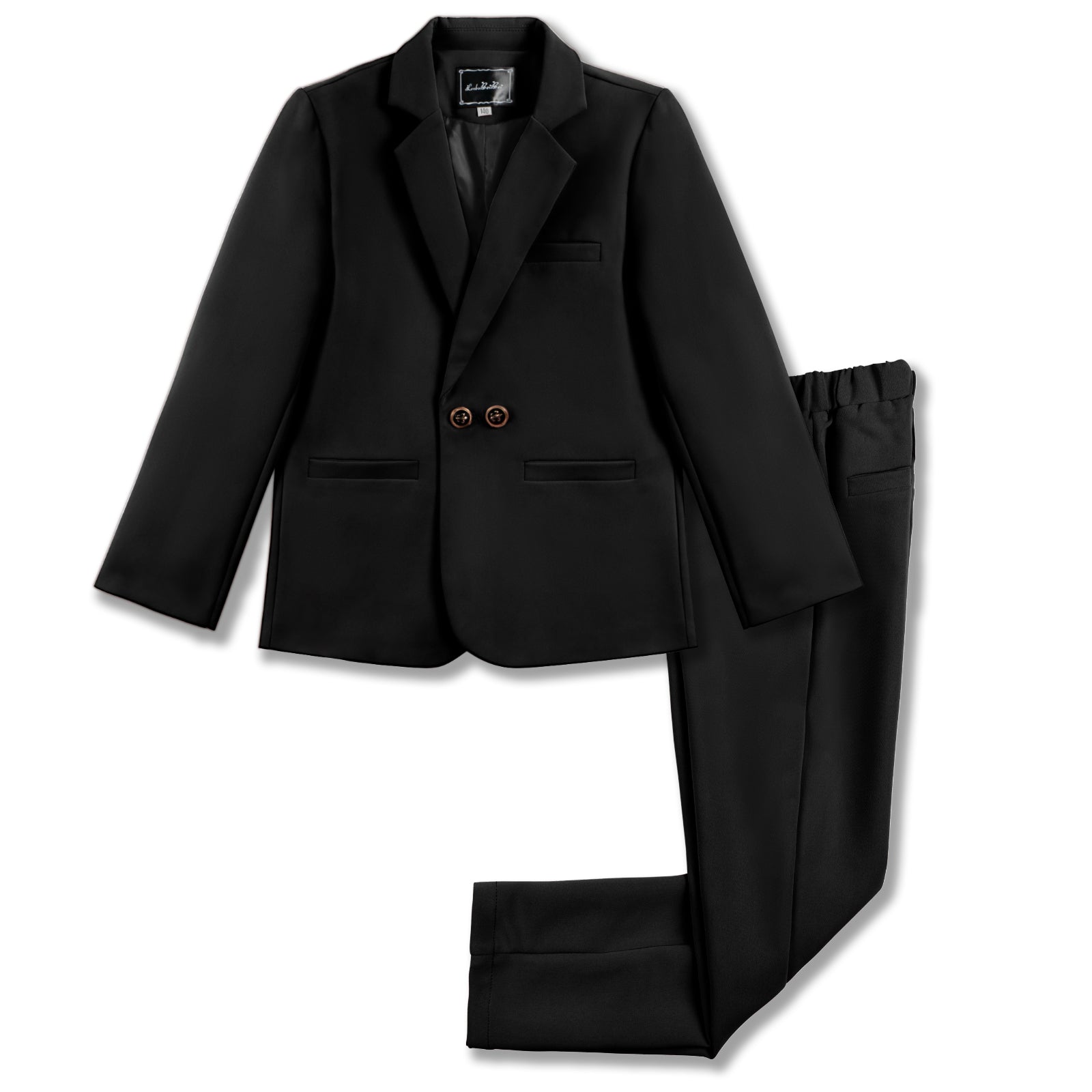 Boys Casual Suits Wedding Outfits 2 Piece Gentleman Blazer and Pants Set