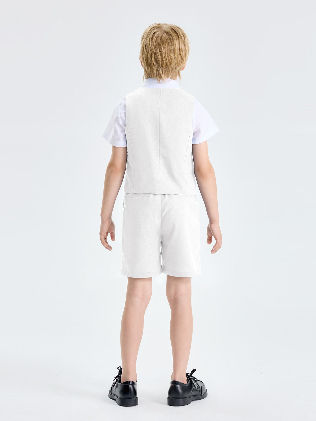 Boys Linen Suit 4 Piece Summer Gentleman Outfit