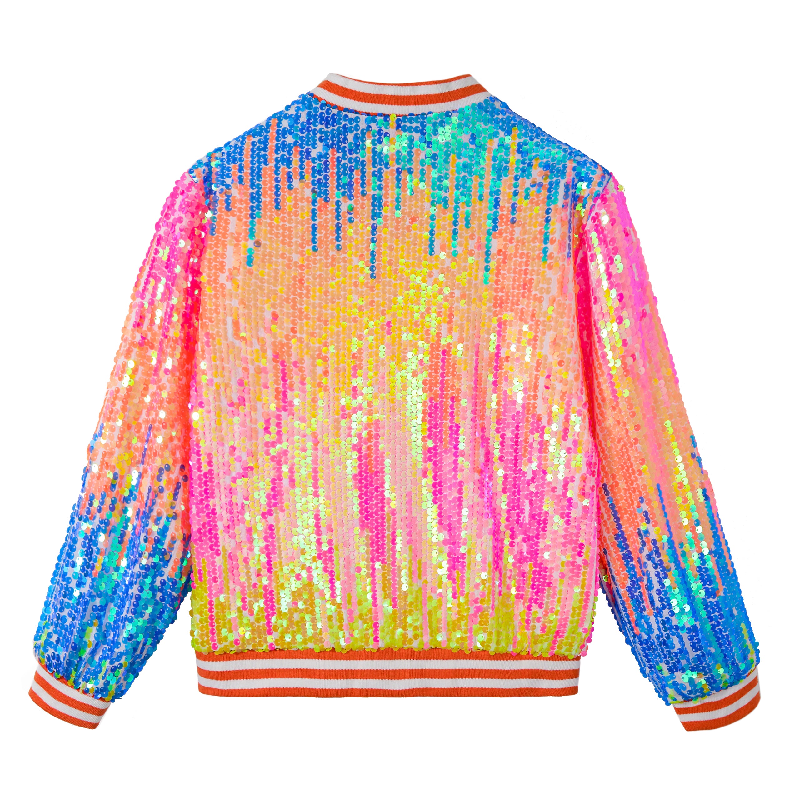 Girls Sequin Jacket Long Sleeve Kids Bomber Coats