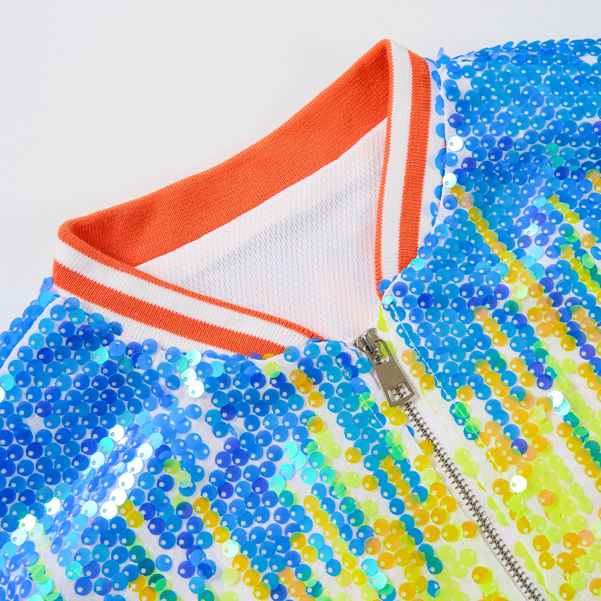 Girls Sequin Jacket Long Sleeve Kids Bomber Coats