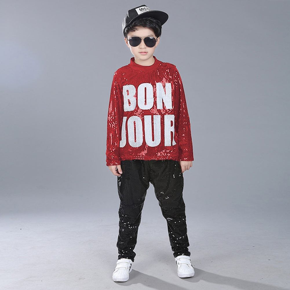Unisex Boy's Girl's Sequin Classic Dance Costumes Ballroom Modern Jazz