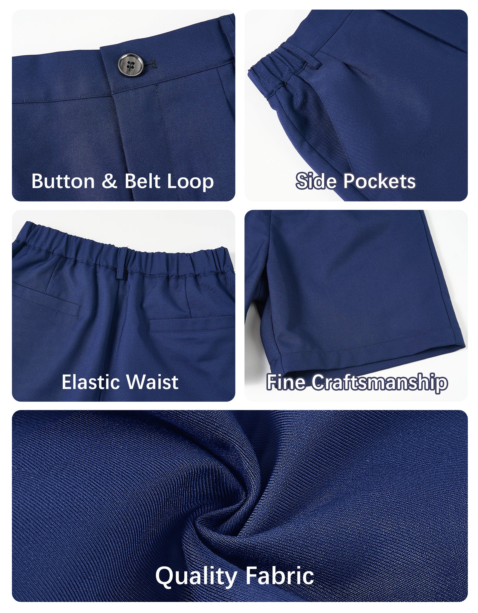 Boys Dress Shorts Kids Summer Shorts