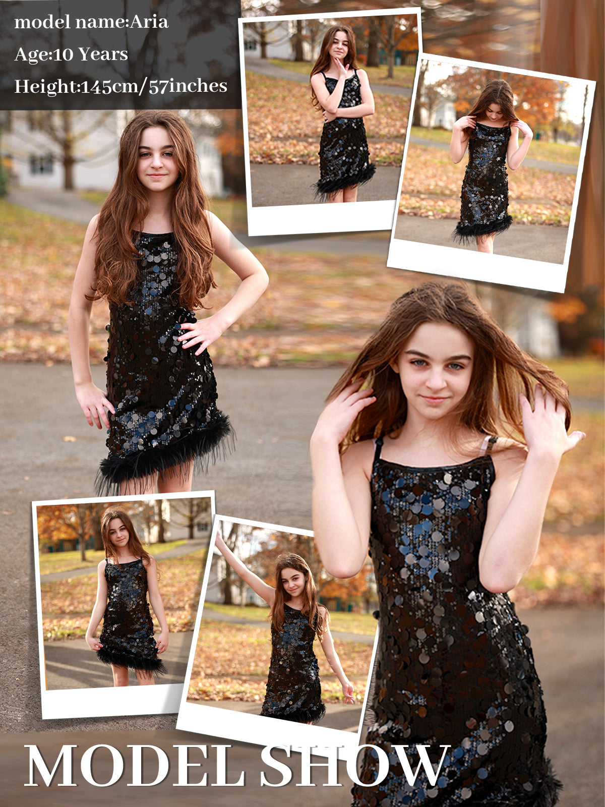 Girls Sequin Dress Kids Sparkly Gown for Christmas Birthday Party Wedding