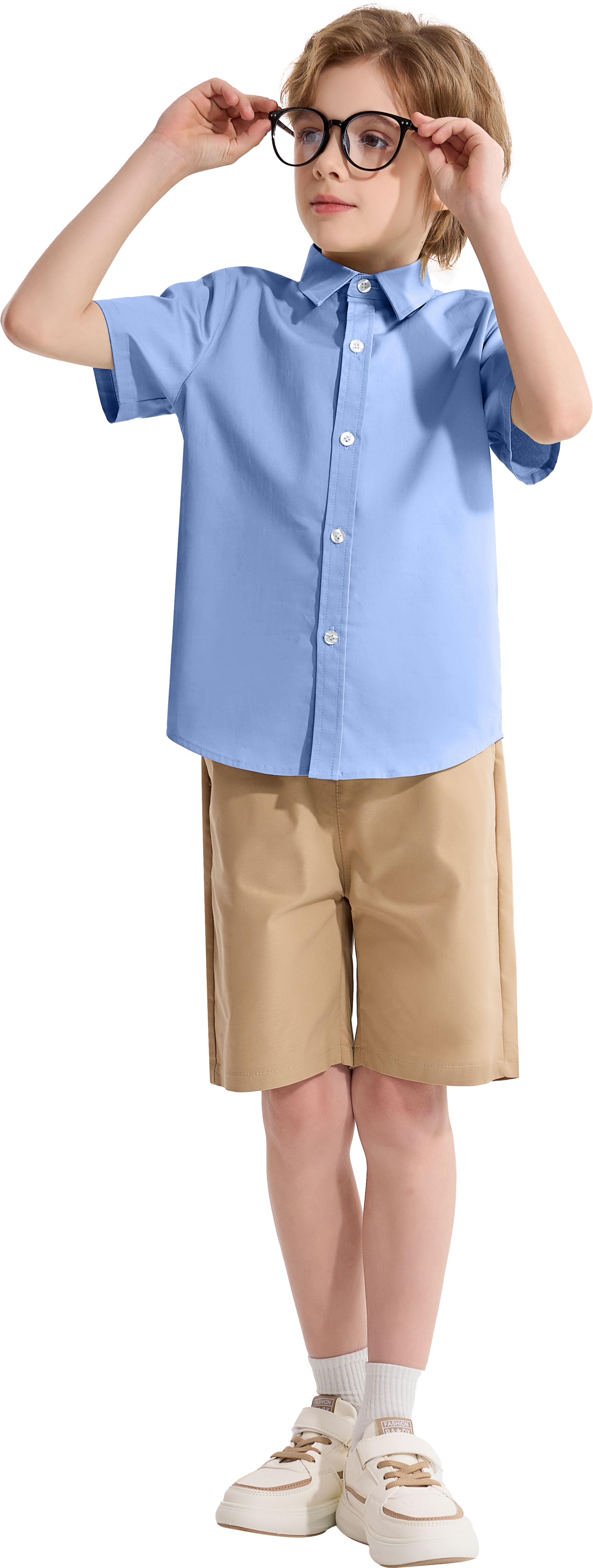 Boy's School Formal Ceremony Short Sleeves Shirt