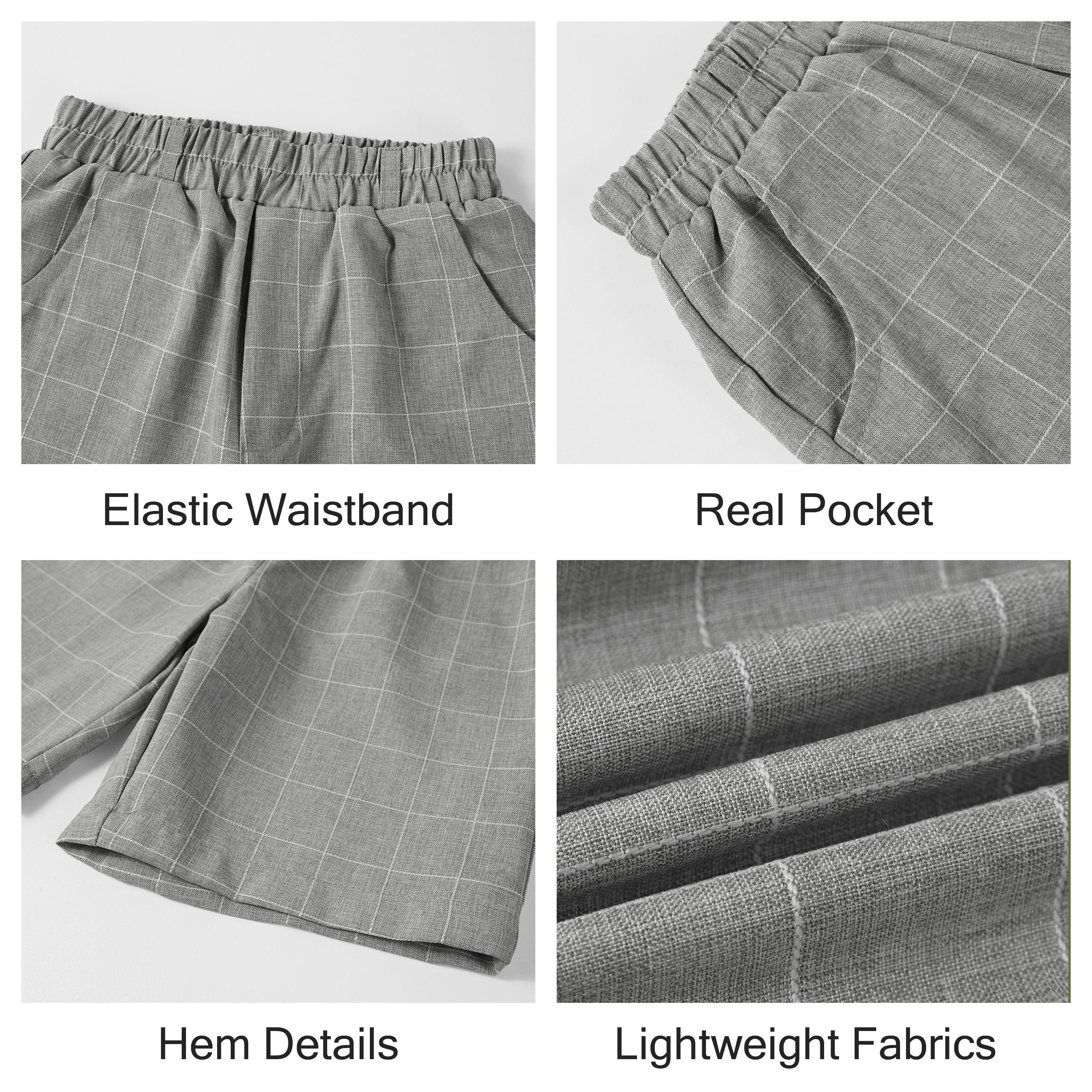 4Pcs Boy Weste Kurzarm Sommer Formal Business Anzug