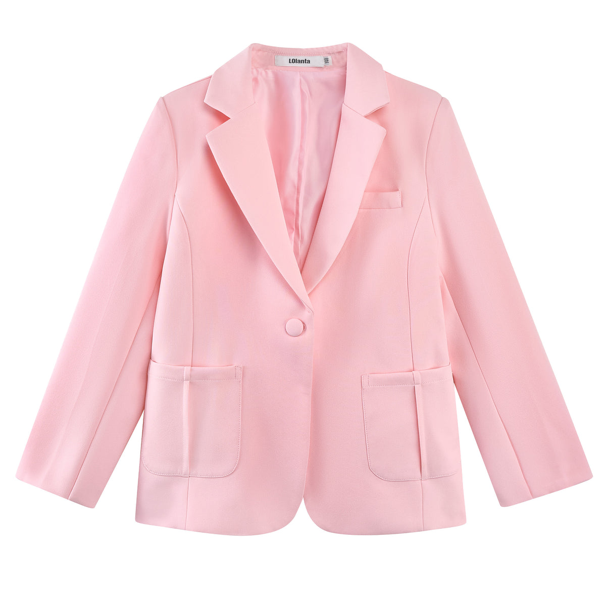 Girls Blazer Kids Lapel Suit Jacket Long Sleeve Coat