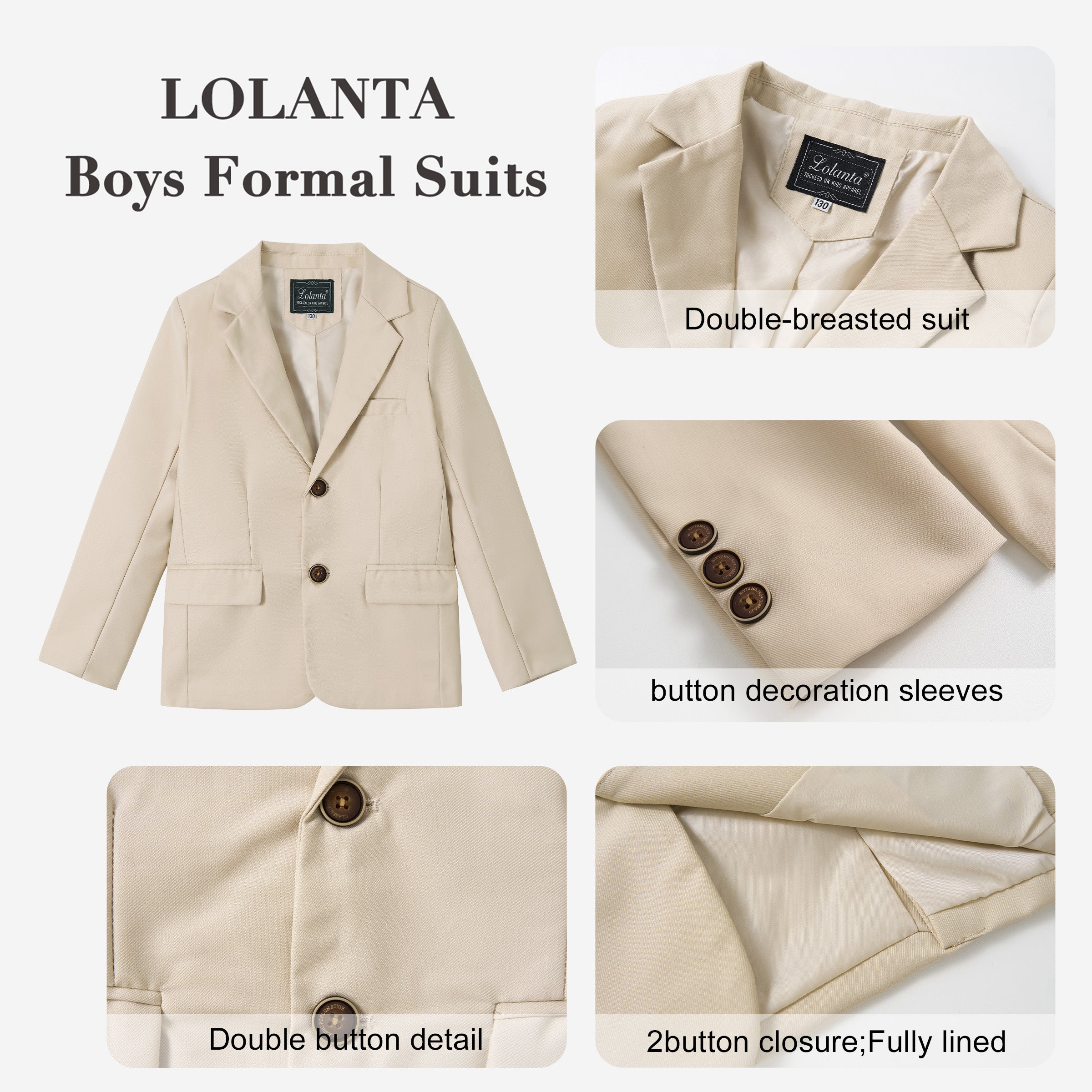 Boys Blazer Kids Suit Jacket Sport Coat