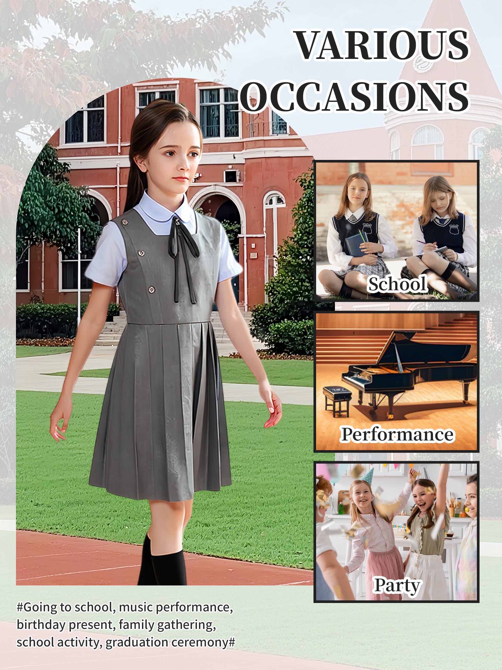 Girls School Uniform Dresses