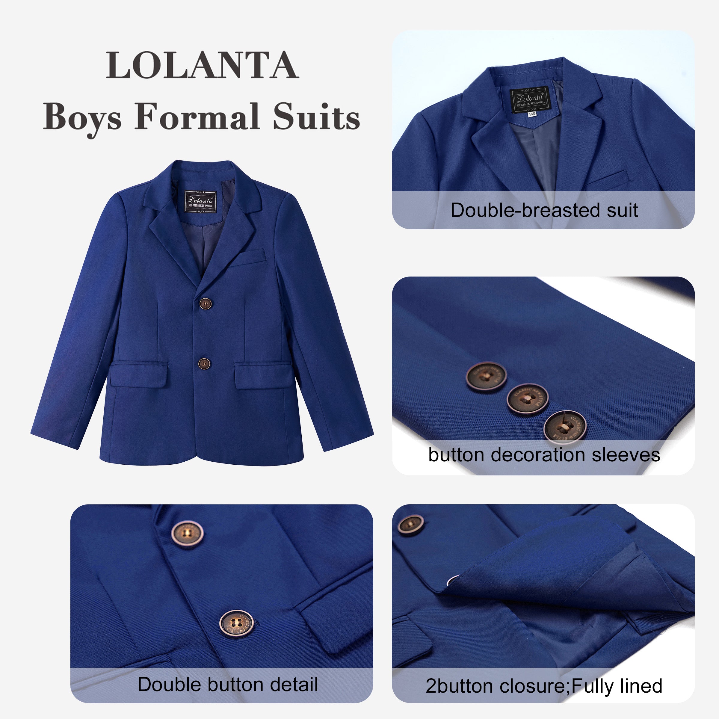 Boys Blazer Kids Suit Jacket Sport Coat