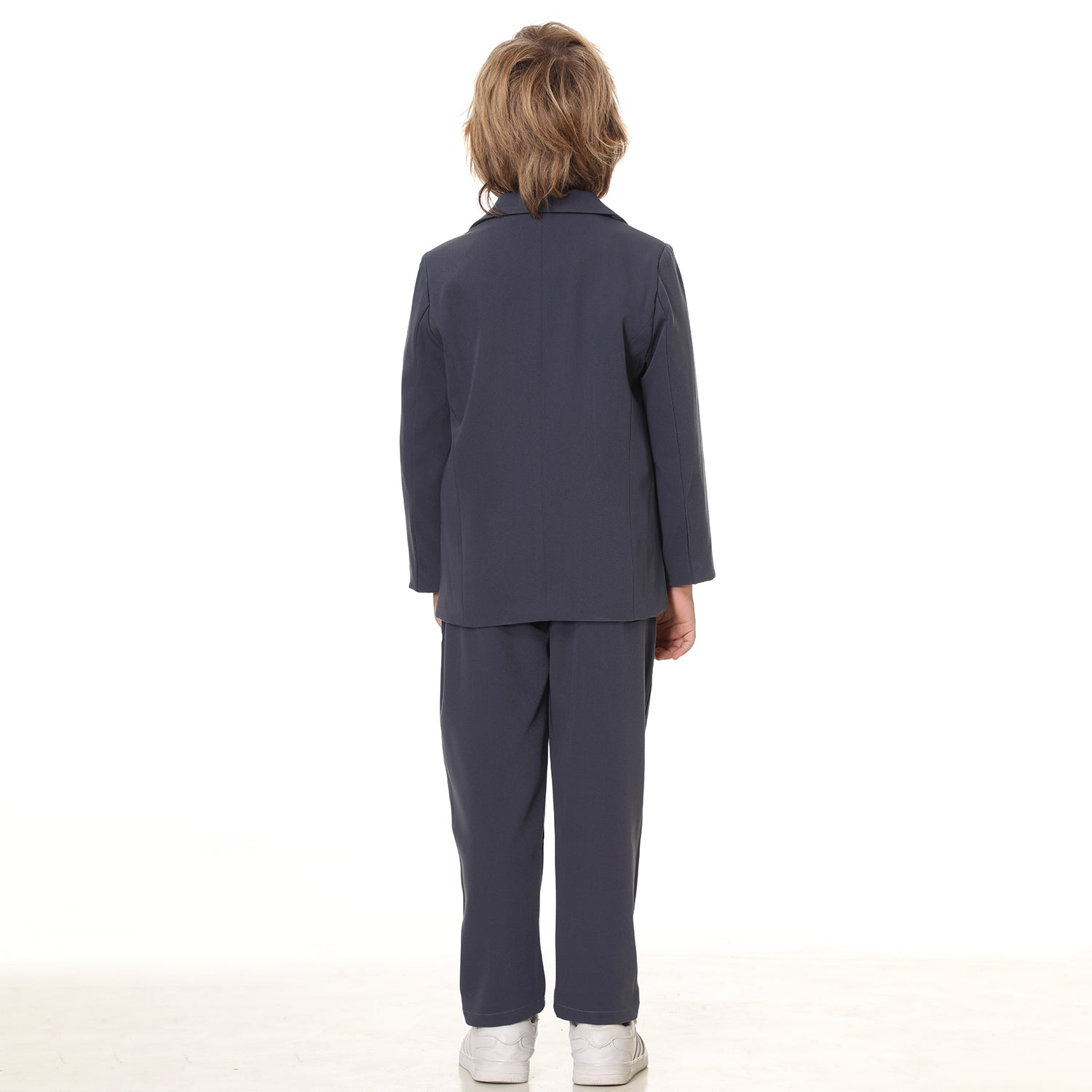 Boys Casual Suits Wedding Outfits 2 Piece Gentleman Blazer and Pants Set