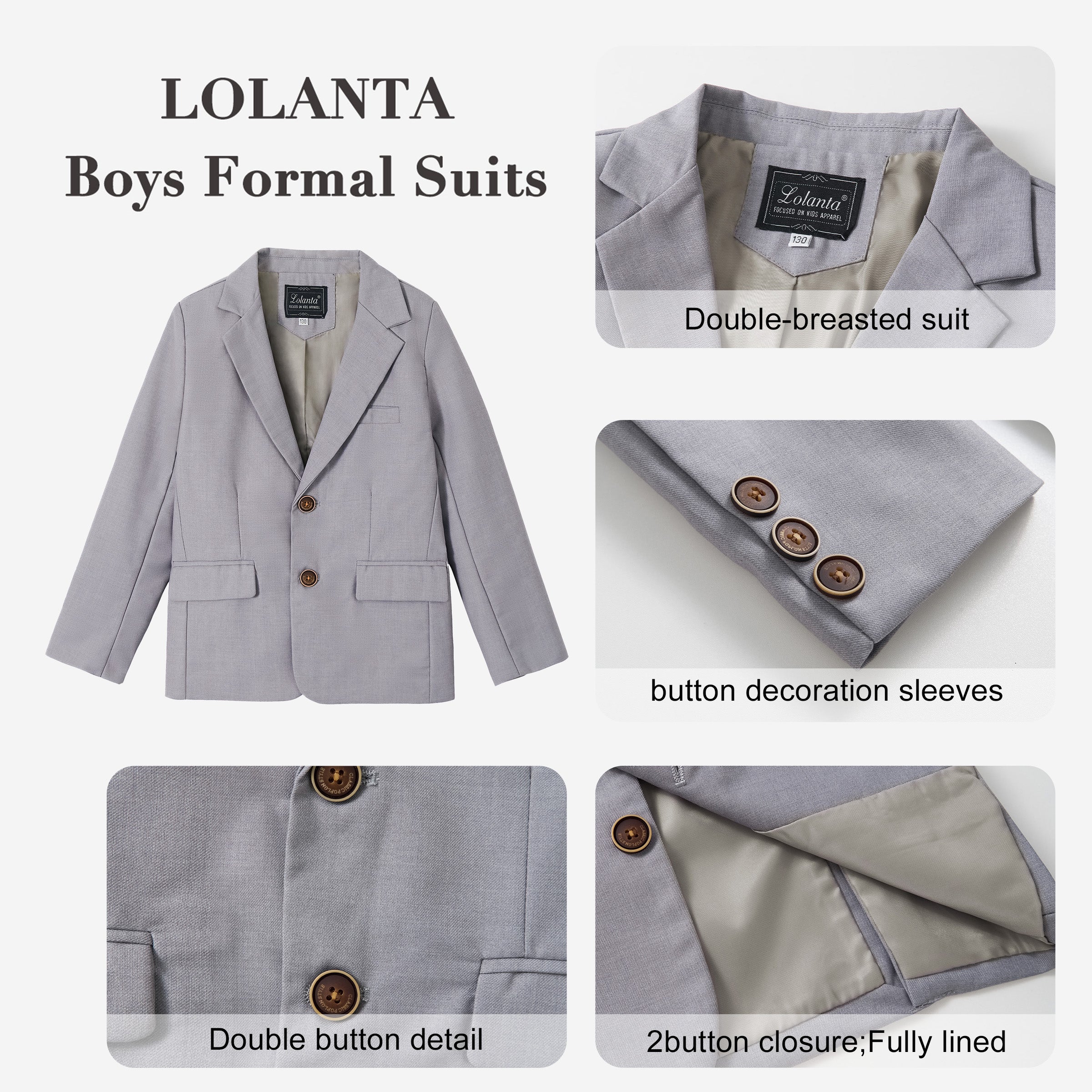 Boys Blazer Kids Suit Jacket Sport Coat