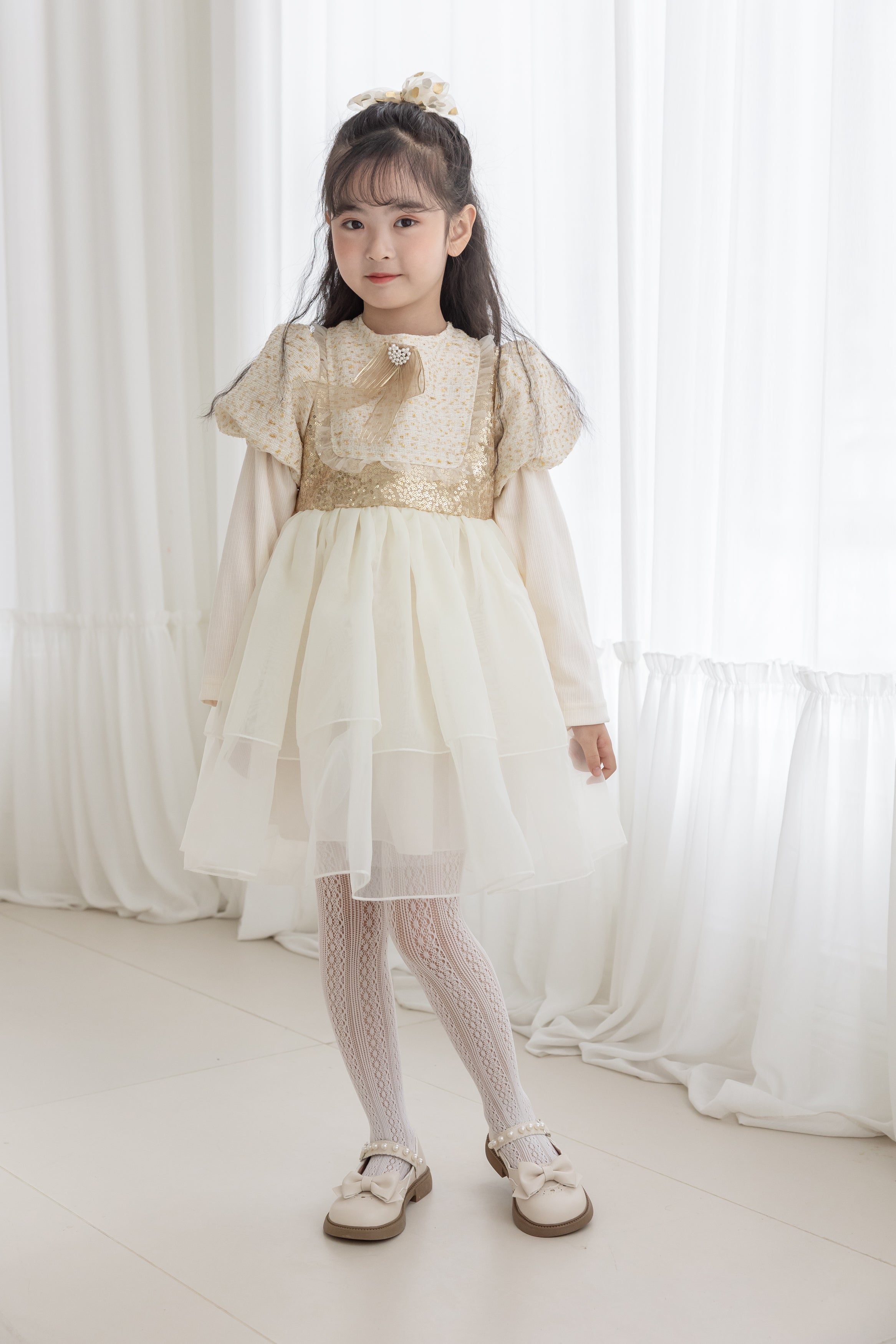 Girls Lace Tights Kids Sheer Patterned Fishnet Stockings 2 Pack Hollow Dance Pantyhose