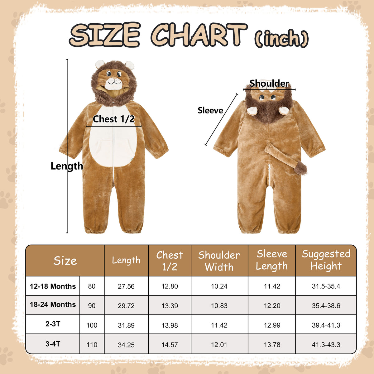 Unisex Baby Animal Costume Toddler Boys Girls Flannel Hooded Onesie