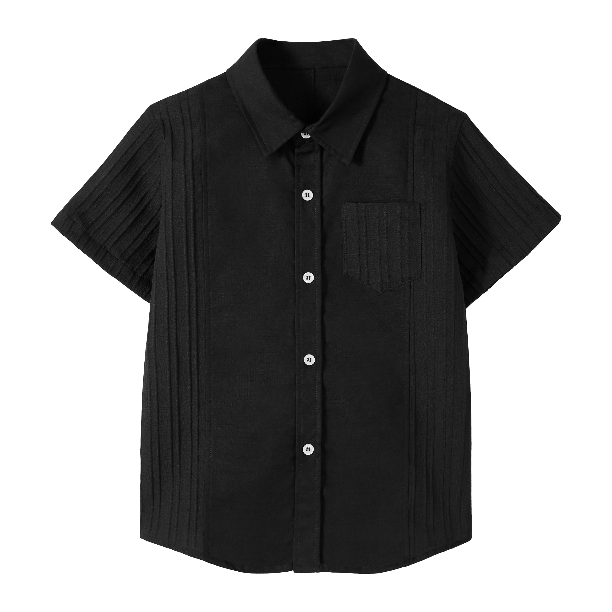 Boys Linen Shirt Short Sleeve Guayabera Shirts