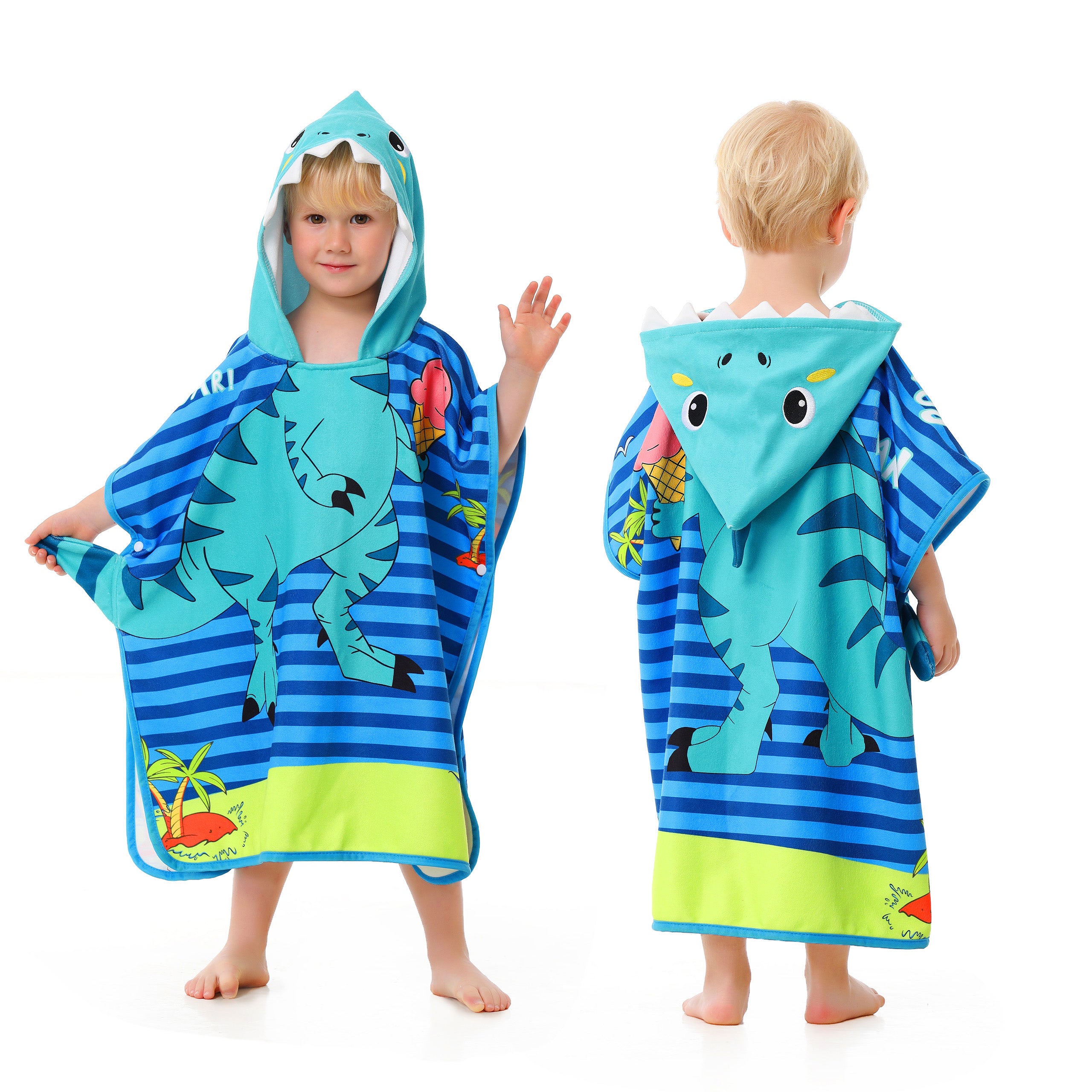 Boys Girls Hooded Bath Towel