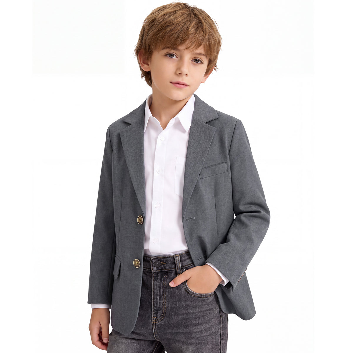 Boys Blazer Kids Suit Jacket Sport Coat