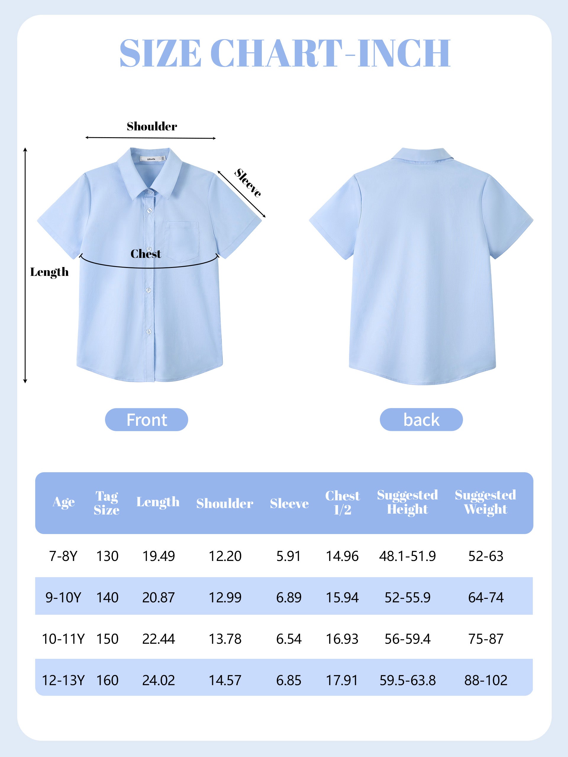 Girls Short Sleeve Button Down Shirts