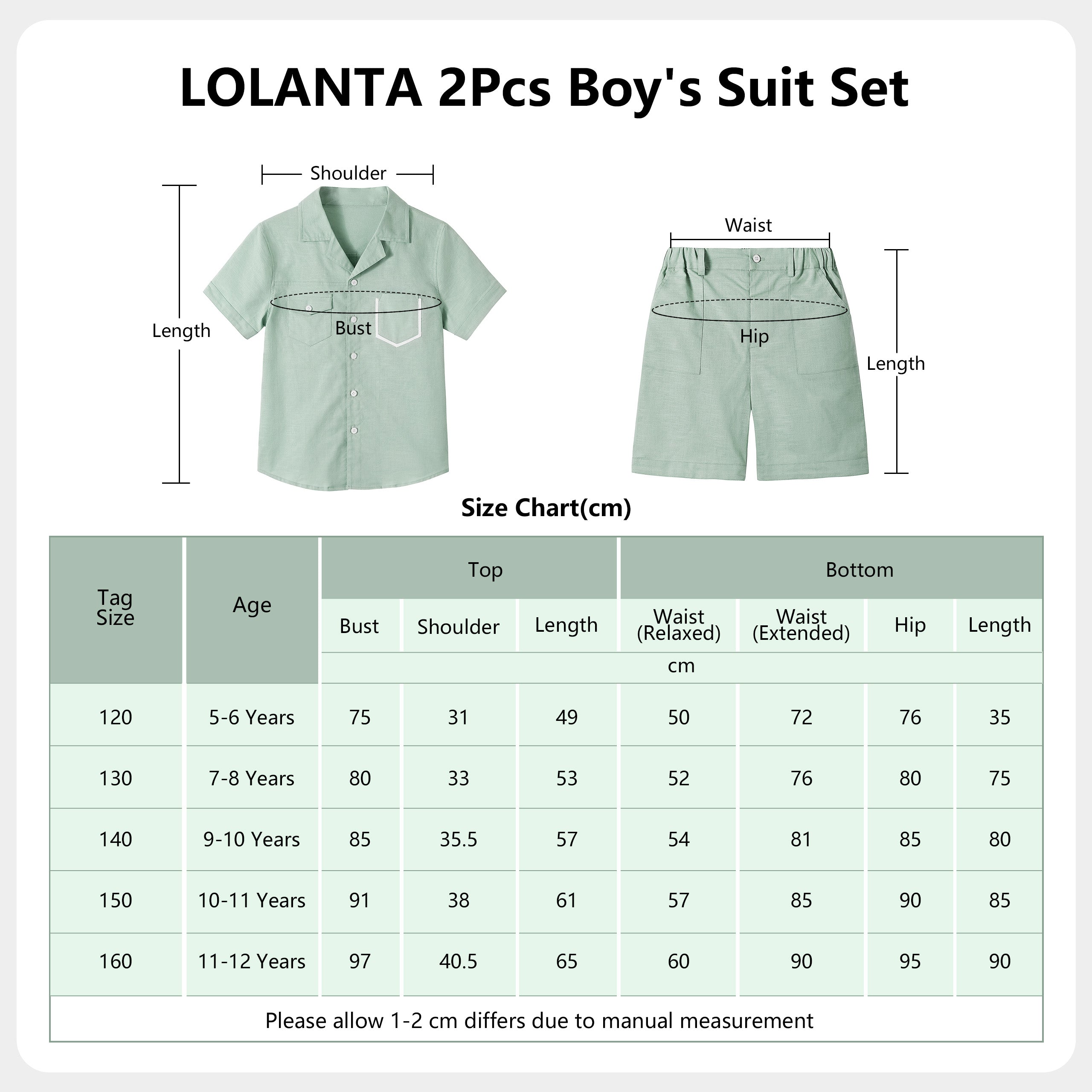 Boys 2 Pieces Linen Set kids Summer Vacation Outfits