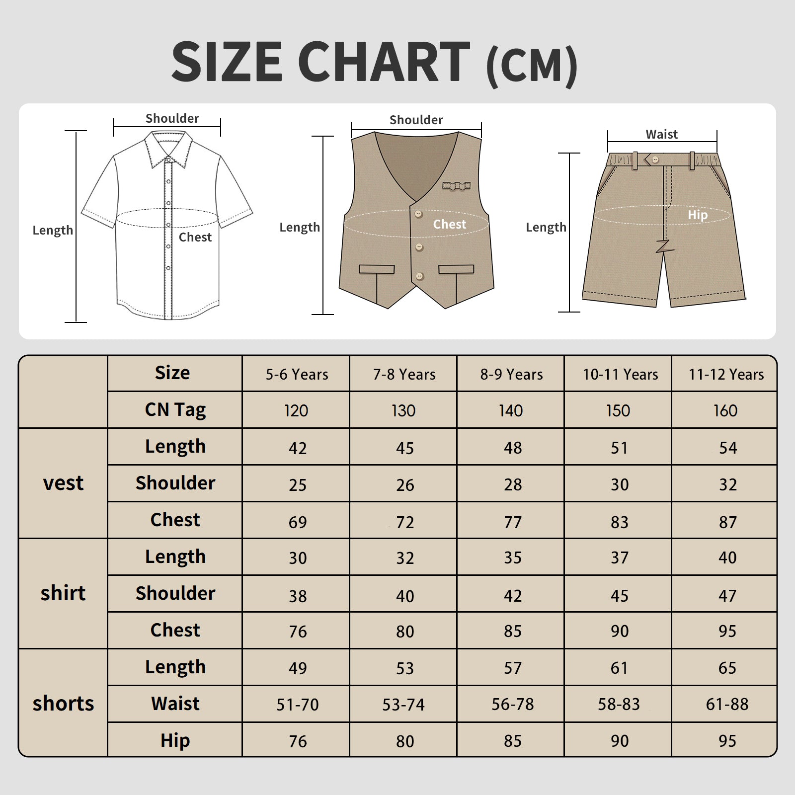 Boys Linen Suit 4 Piece Summer Gentleman Outfit