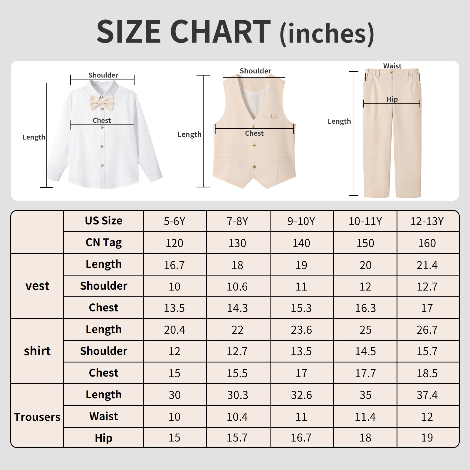 Boys Linen Suit Dress Clothes Kids Graduation Wedding Outfit