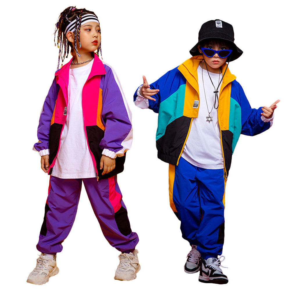 Kids Baseball Jersey Boys Button Shirt Girls Hip Hop Dance Outfits –  LOlanta Official Site