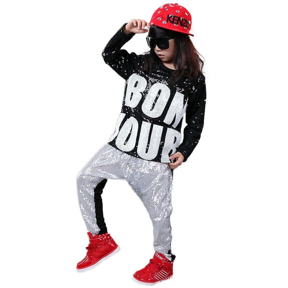 Unisex Boy's Girl's Sequin Classic Dance Costumes Ballroom Modern Jazz