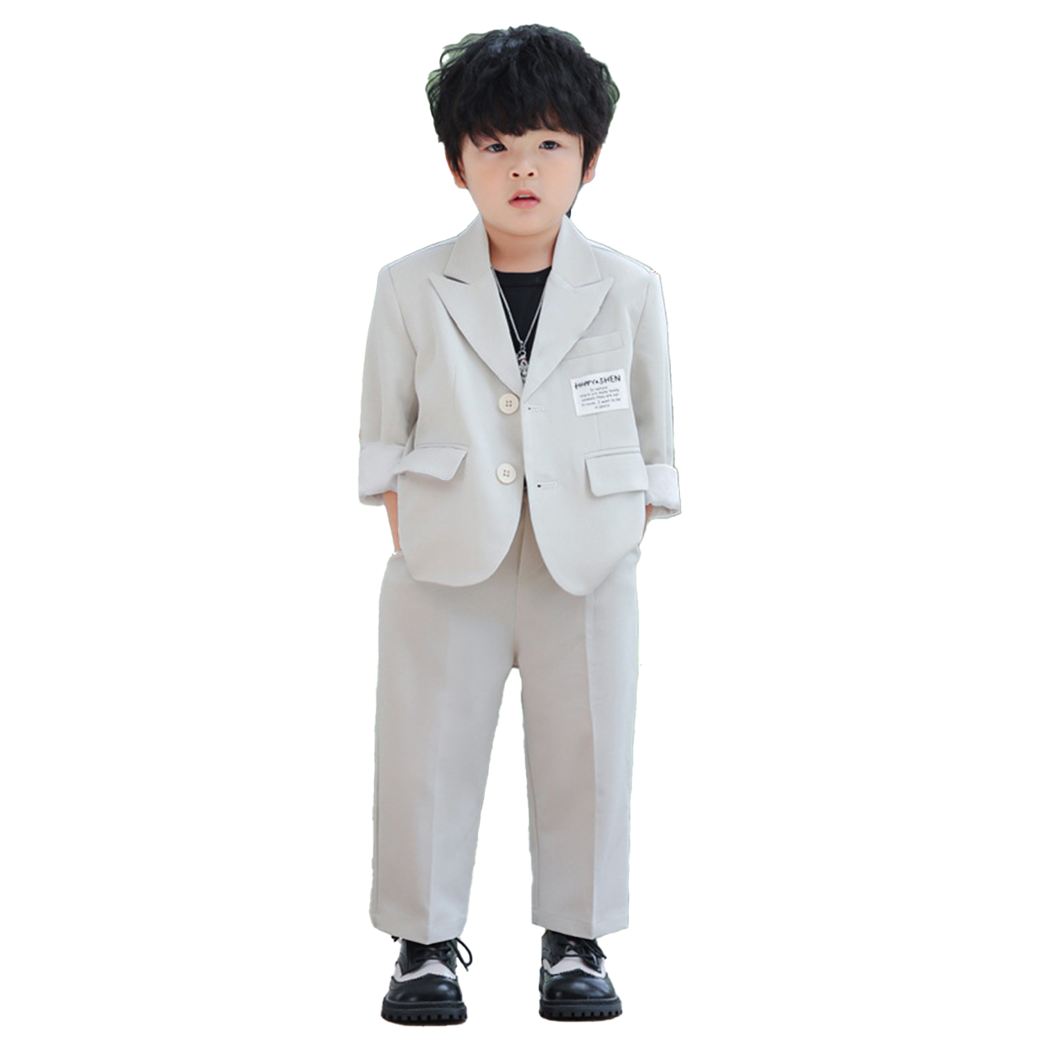 Boy's casual fashion Blazer Pants Set