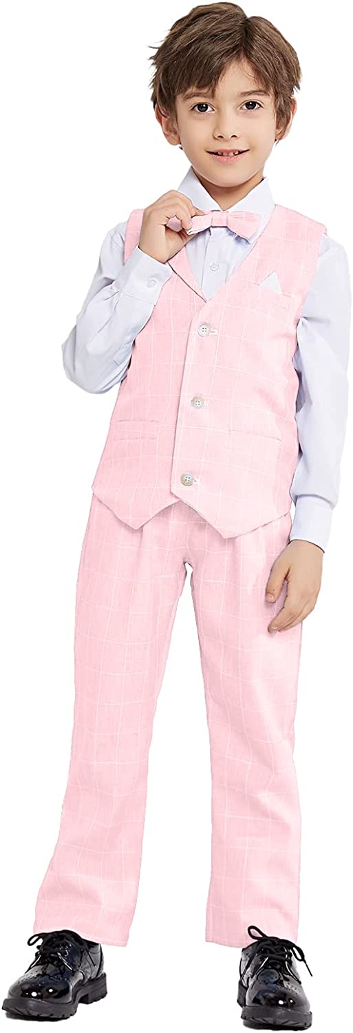 Boy's Vest Formal Suits Wedding Ring Bearer Outfits