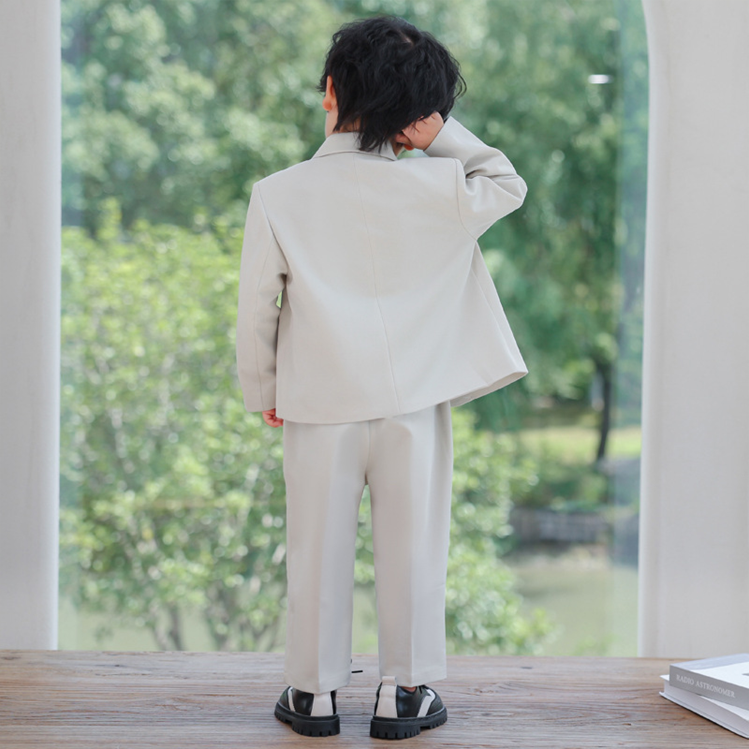 Boy's casual fashion Blazer Pants Set