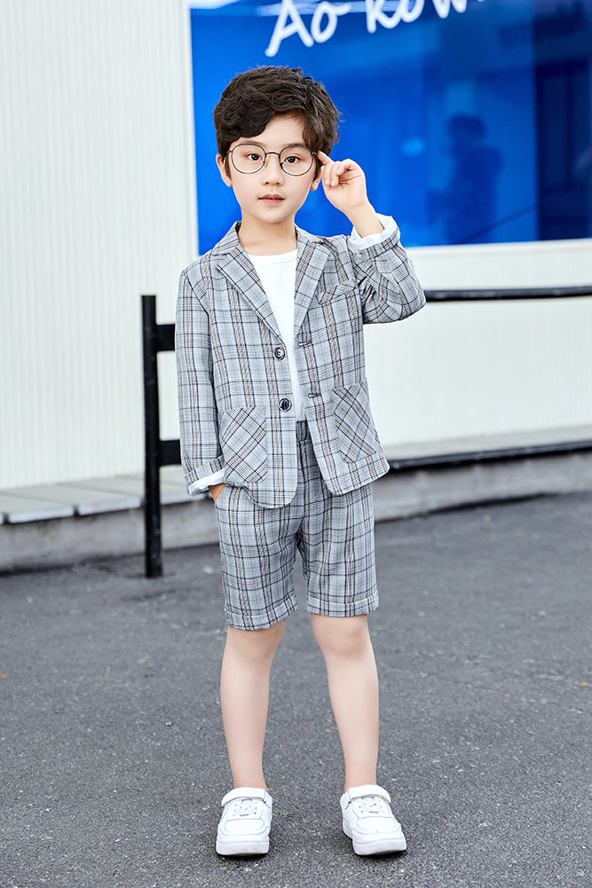2Pcs Jungen Blazer Hosen Business Formale Outfit Party Zeremonie