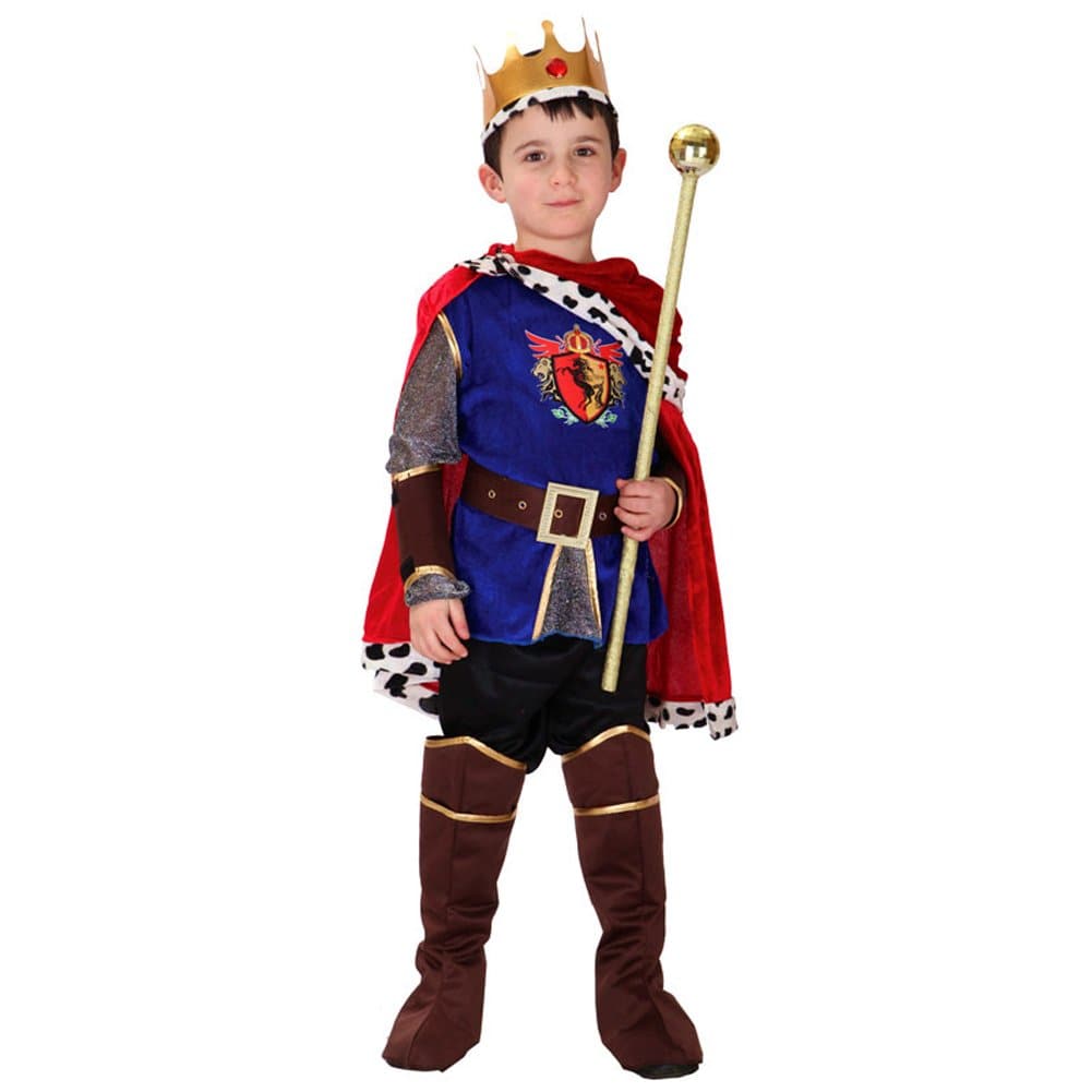 Prince King Cosplay-Outfit-Set für Jungen für die Halloween-Weihnachtsfeier