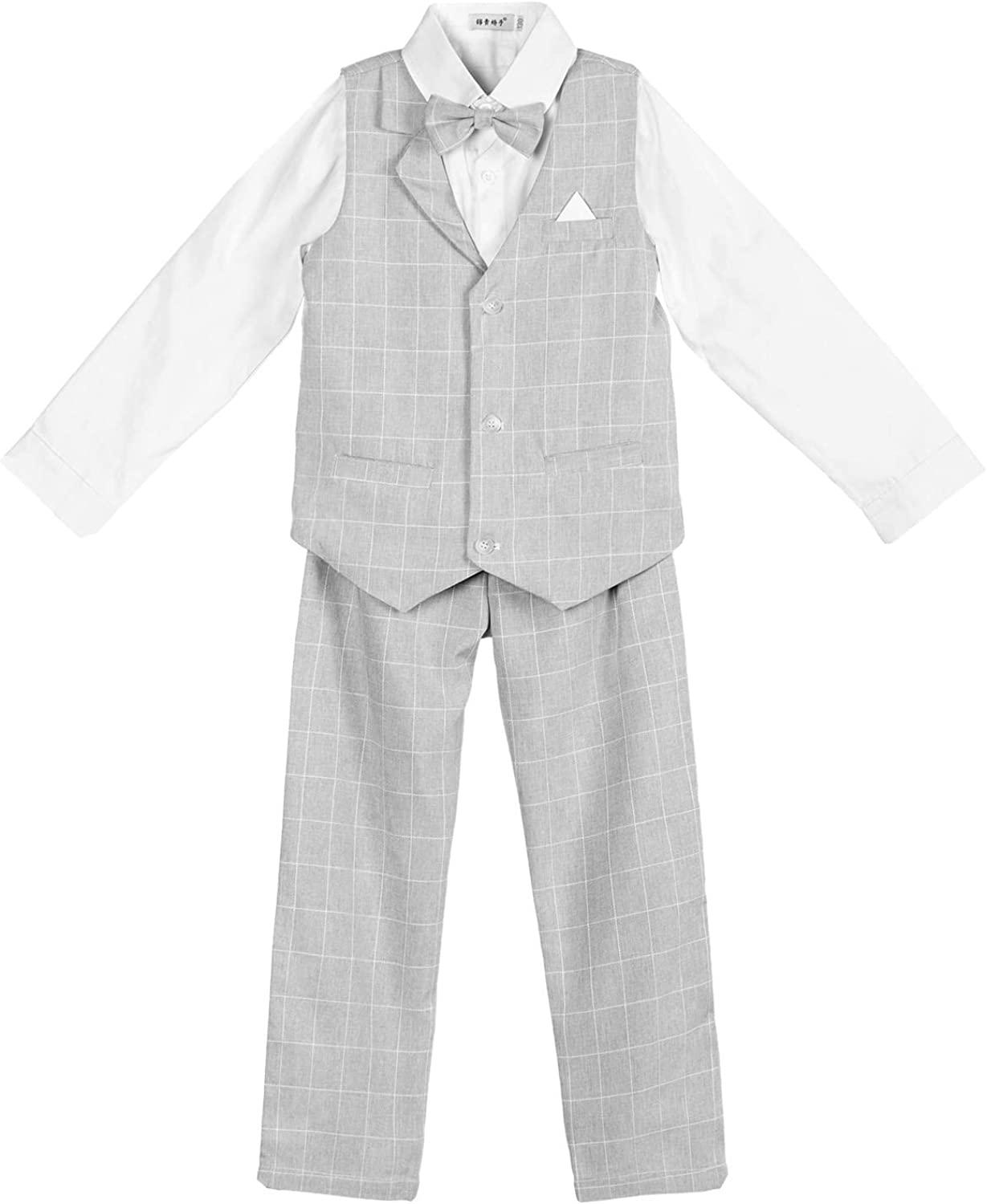 Boy's Vest Formal Suits Wedding Ring Bearer Outfits