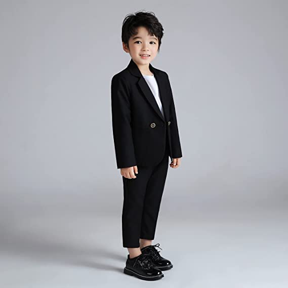 2Pcs Jungen Blazer Hosen Business Formale Outfit Party Zeremonie