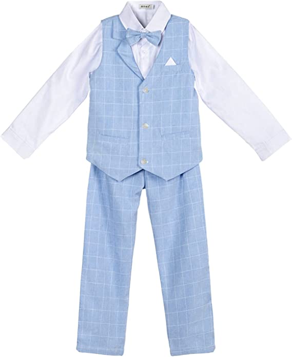 Boy's Vest Formal Suits Wedding Ring Bearer Outfits