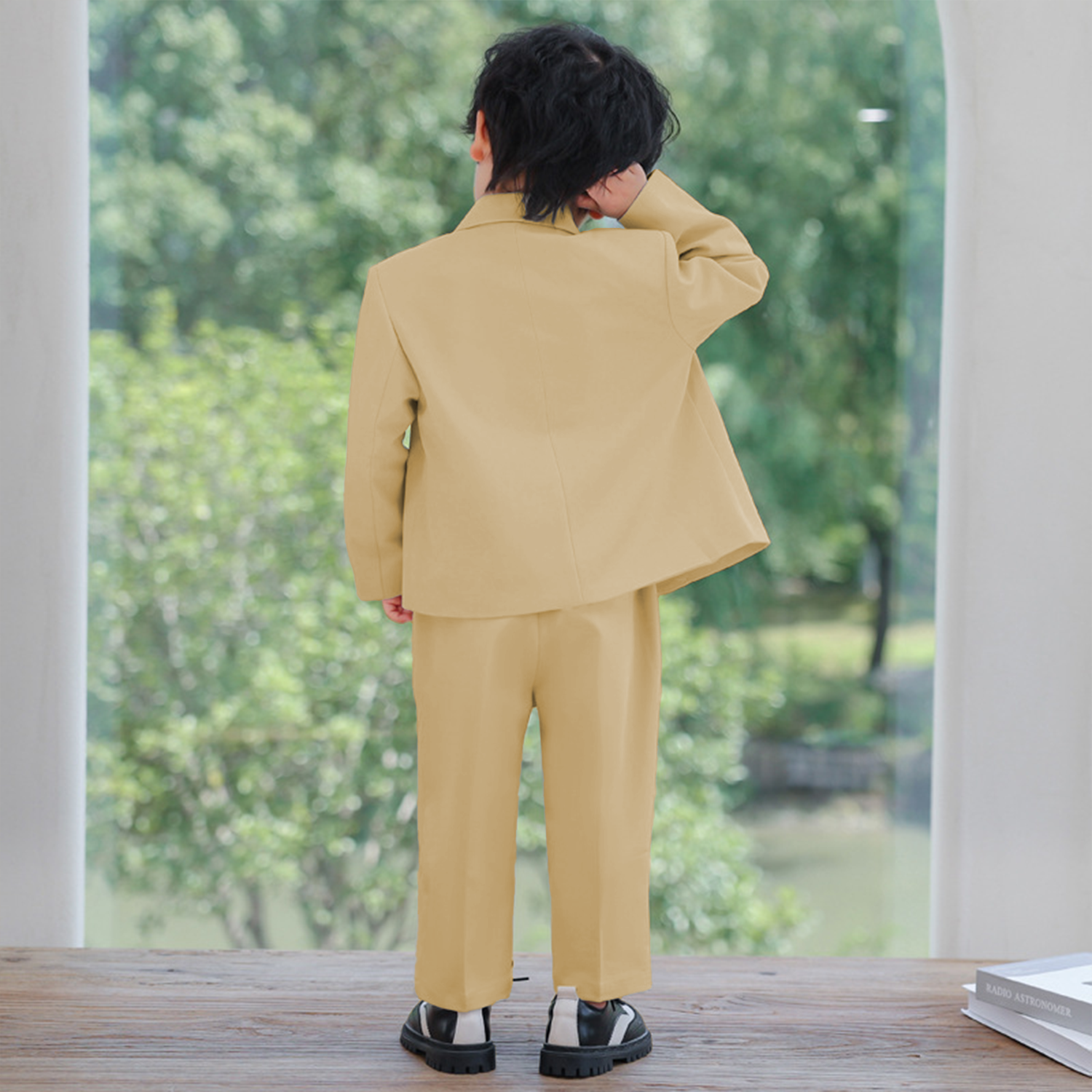 Boy's casual fashion Blazer Pants Set