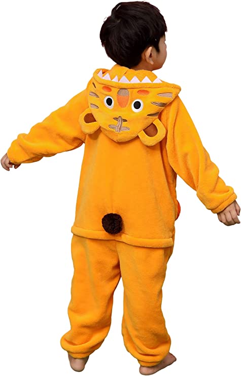 Unisex Kids Flannel Onesie Pajamas Soft Plush Sleepwear