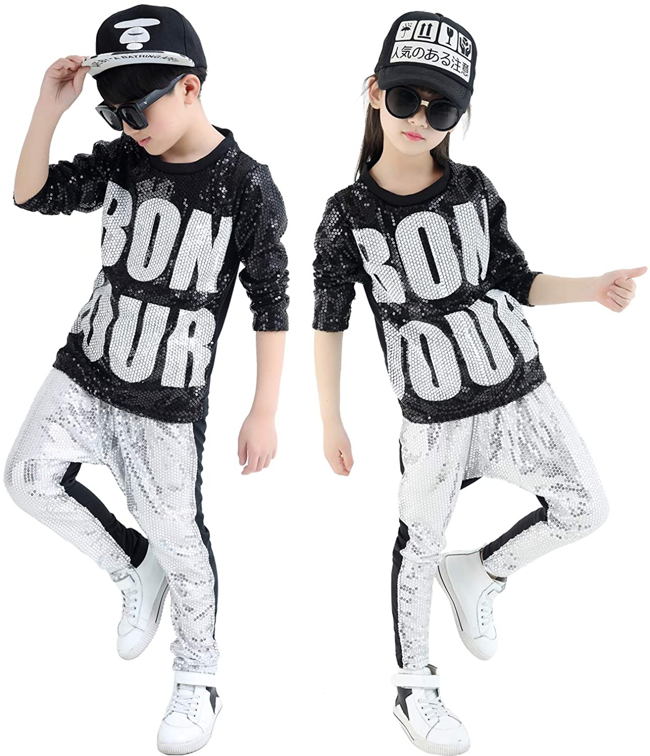 Unisex Boy's Girl's Sequin Classic Dance Costumes Ballroom Modern Jazz