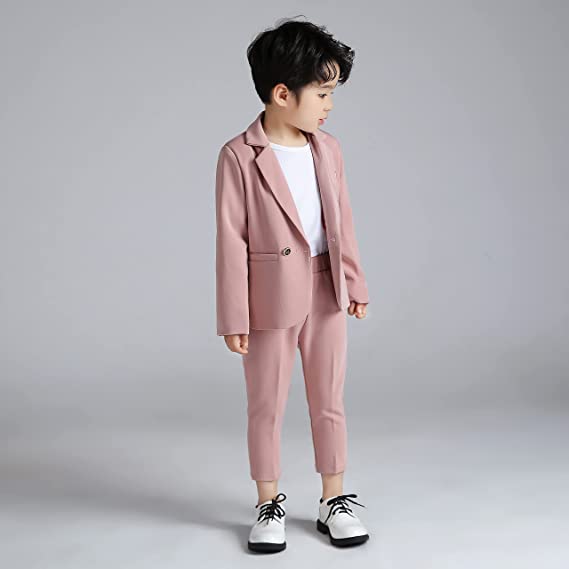 2Pcs Jungen Blazer Hosen Business Formale Outfit Party Zeremonie