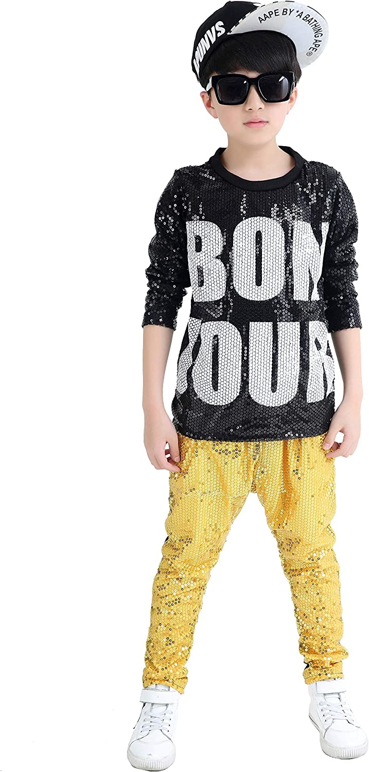Unisex Boy's Girl's Sequin Classic Dance Costumes Ballroom Modern Jazz
