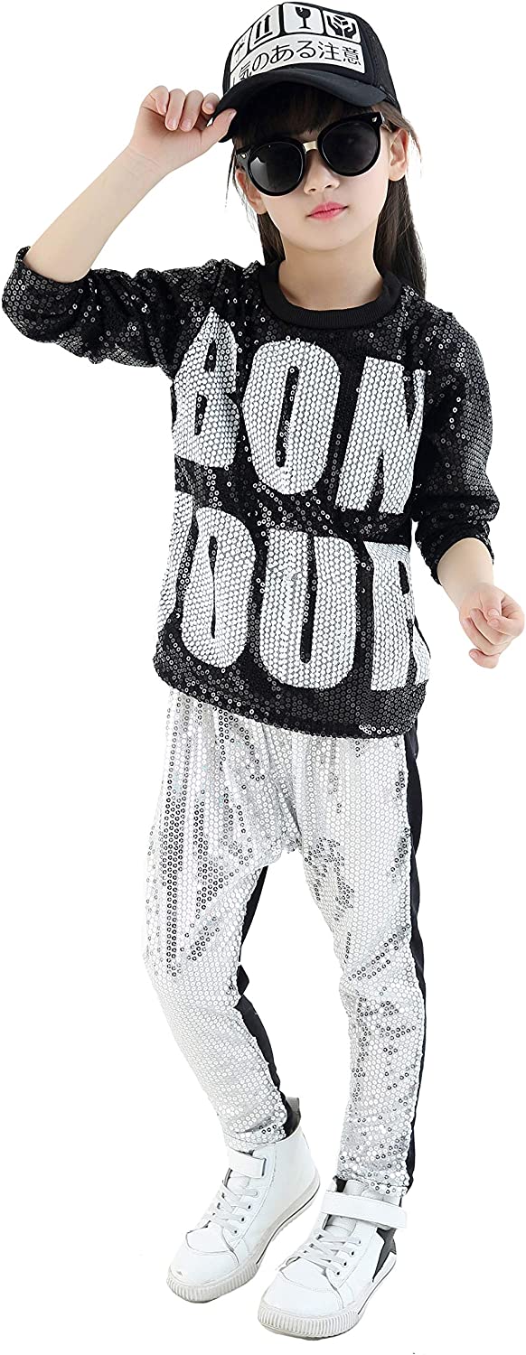 Unisex Boy's Girl's Sequin Classic Dance Costumes Ballroom Modern Jazz