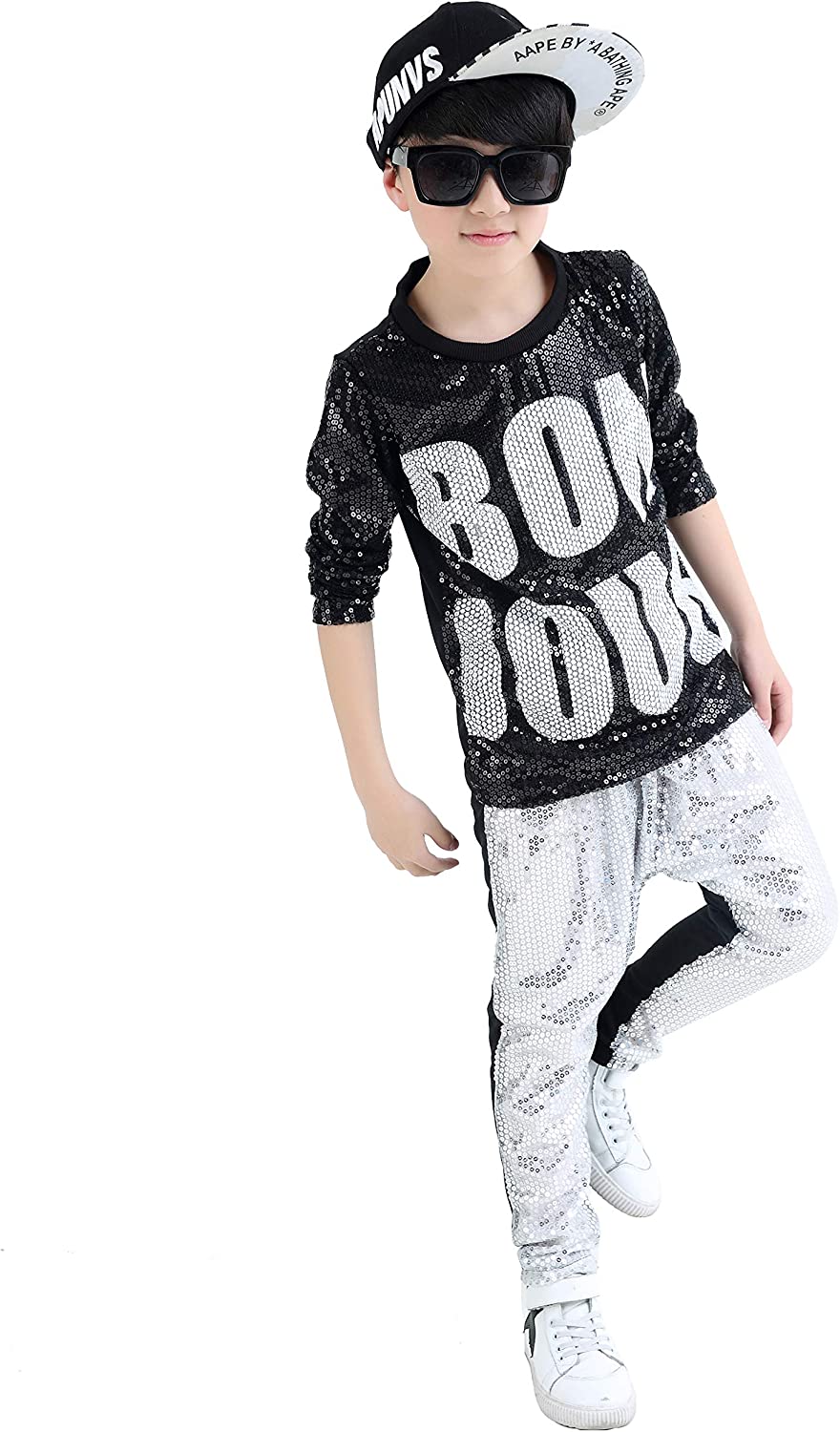 Unisex Boy's Girl's Sequin Classic Dance Costumes Ballroom Modern Jazz