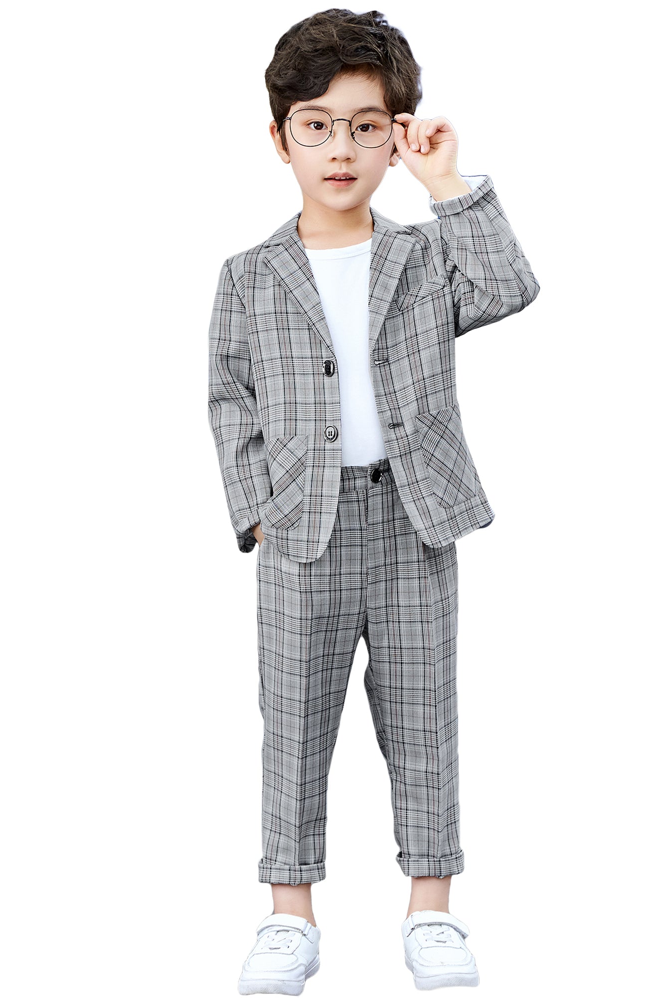 2Pcs Jungen Blazer Hosen Business Formale Outfit Party Zeremonie