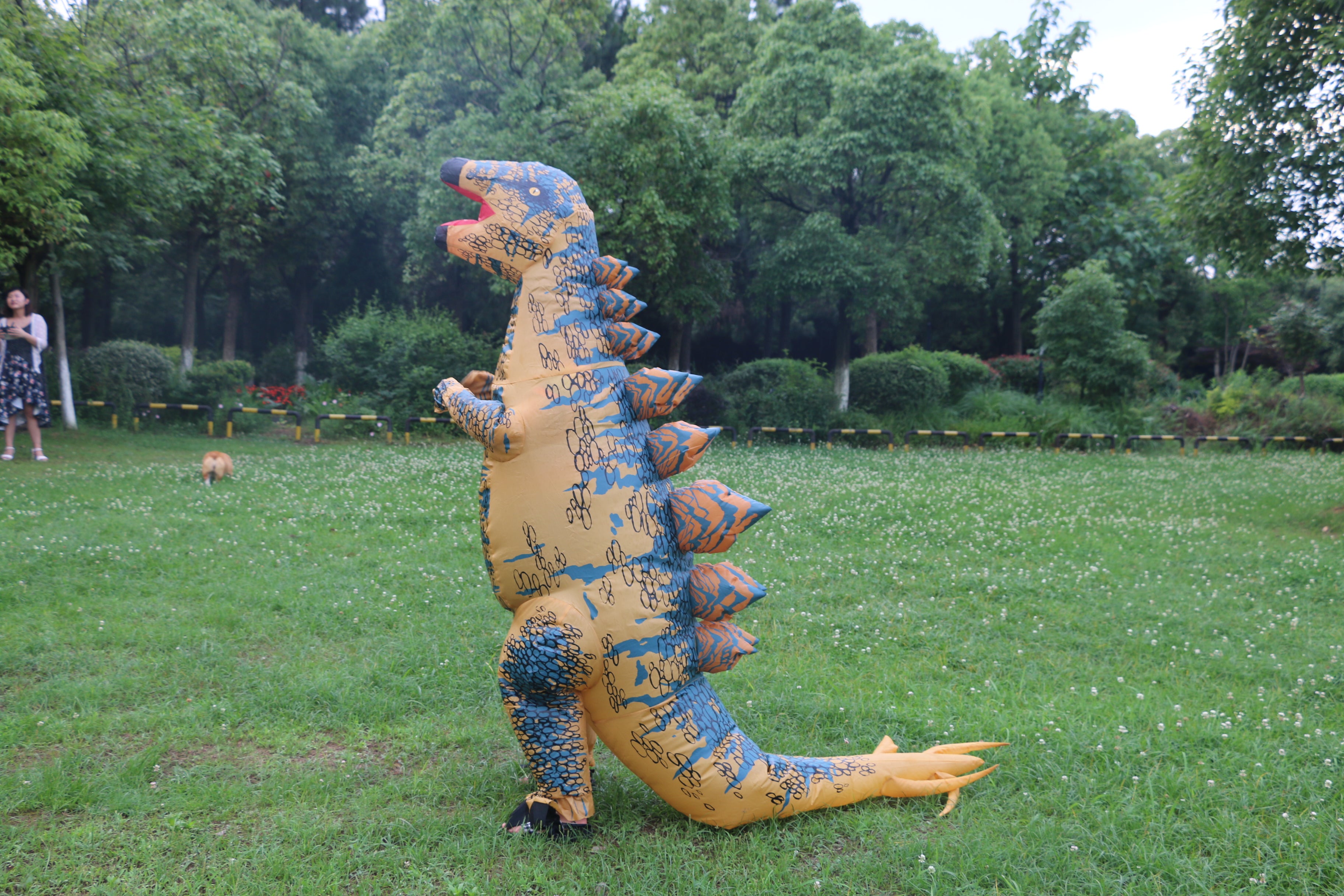 Inflatable Dinosaur Costume Halloween Fancy Dress Blow Up Costume