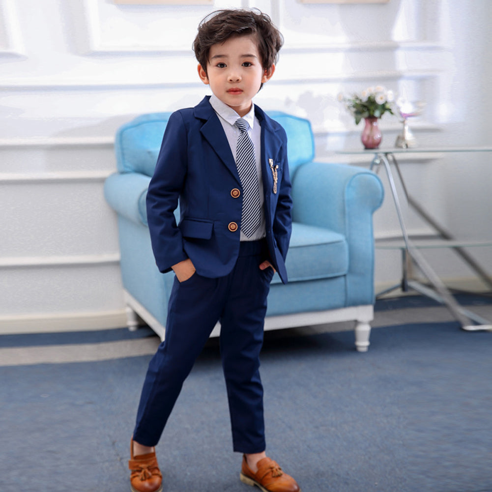 2Pcs Jungen Business Formale Blazer Hosen Zeremonie Party