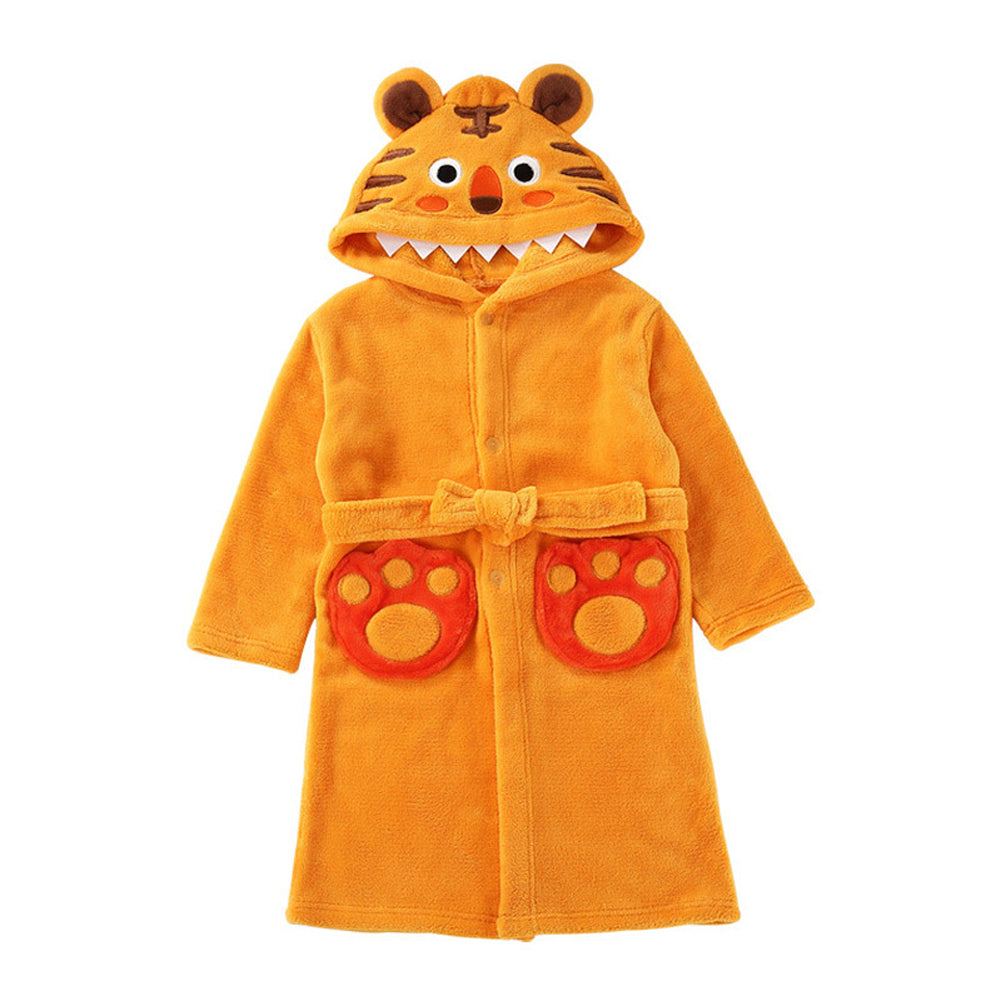 Unisex Boy's Girl's Hooded Bathrobe Onesies Animal
