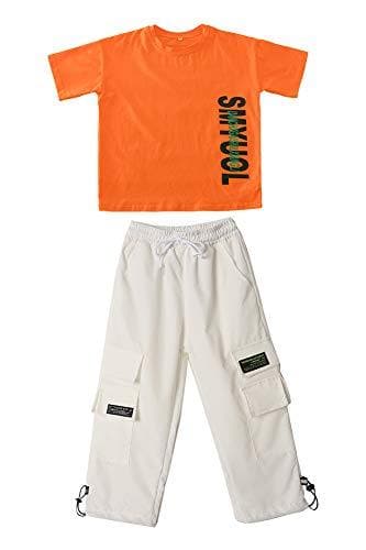 Kurzarm-T-Shirt für Jungen, Cargohose, Sommer-Street-Dance-Outfits