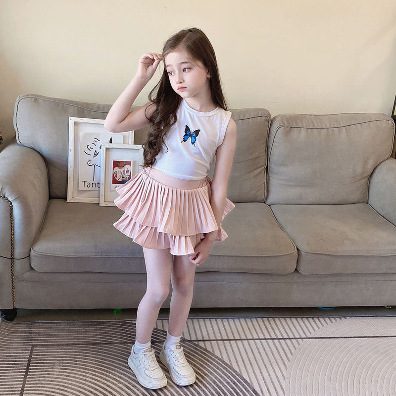 LOLANTA Girl s 2 Layer Ruffle Mini Skirt Smocked Waist Cute Tiered Tut lolanta-girl-s-2-layer-ruffle-mini-skirt-smocked-waist-cute-tiered-tut