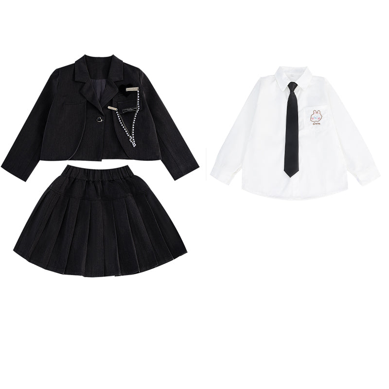 LOLANTA Girls Business Formal Short Suit Skirts Set