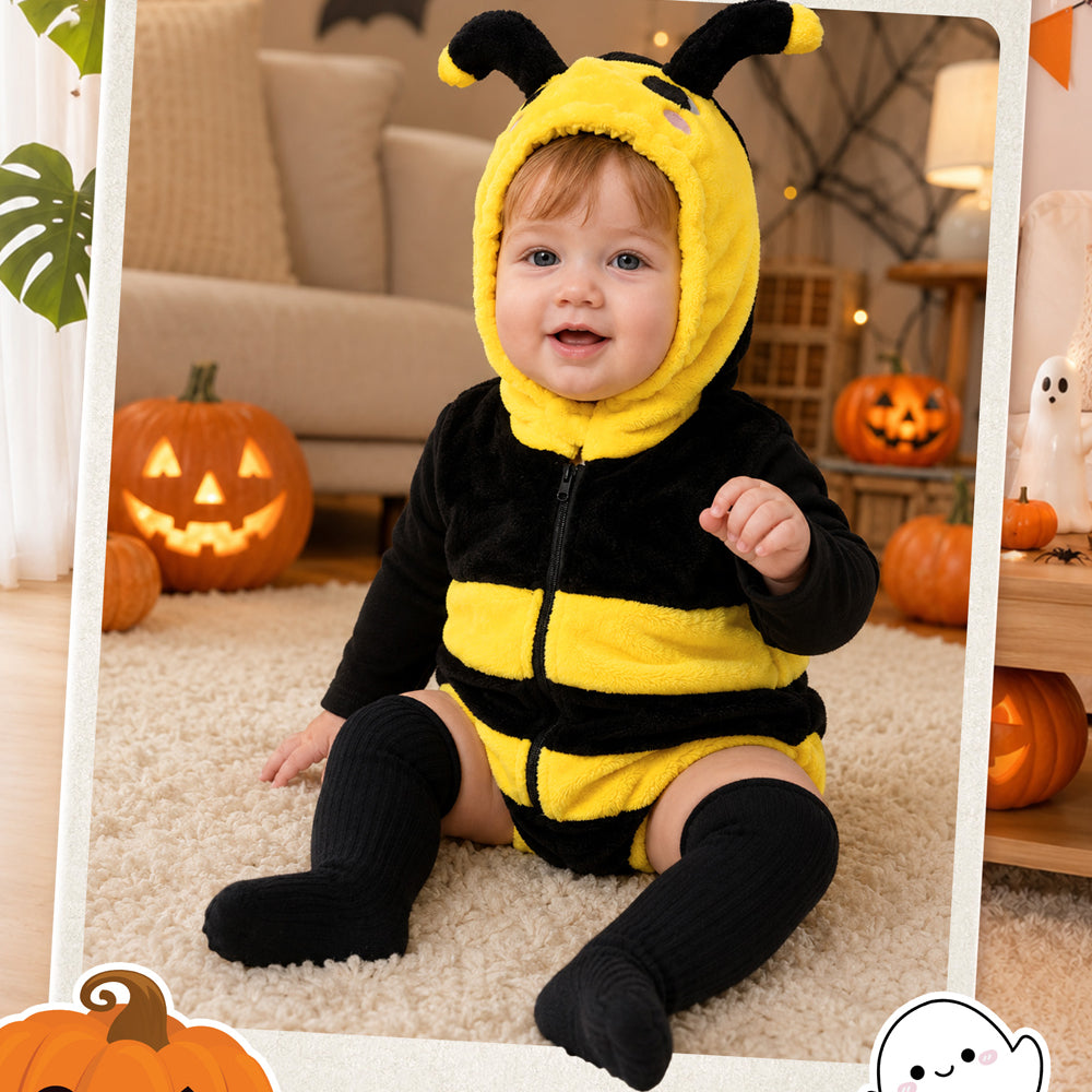 3Pcs Baby Toddler Bee Costume Halloween Onesie