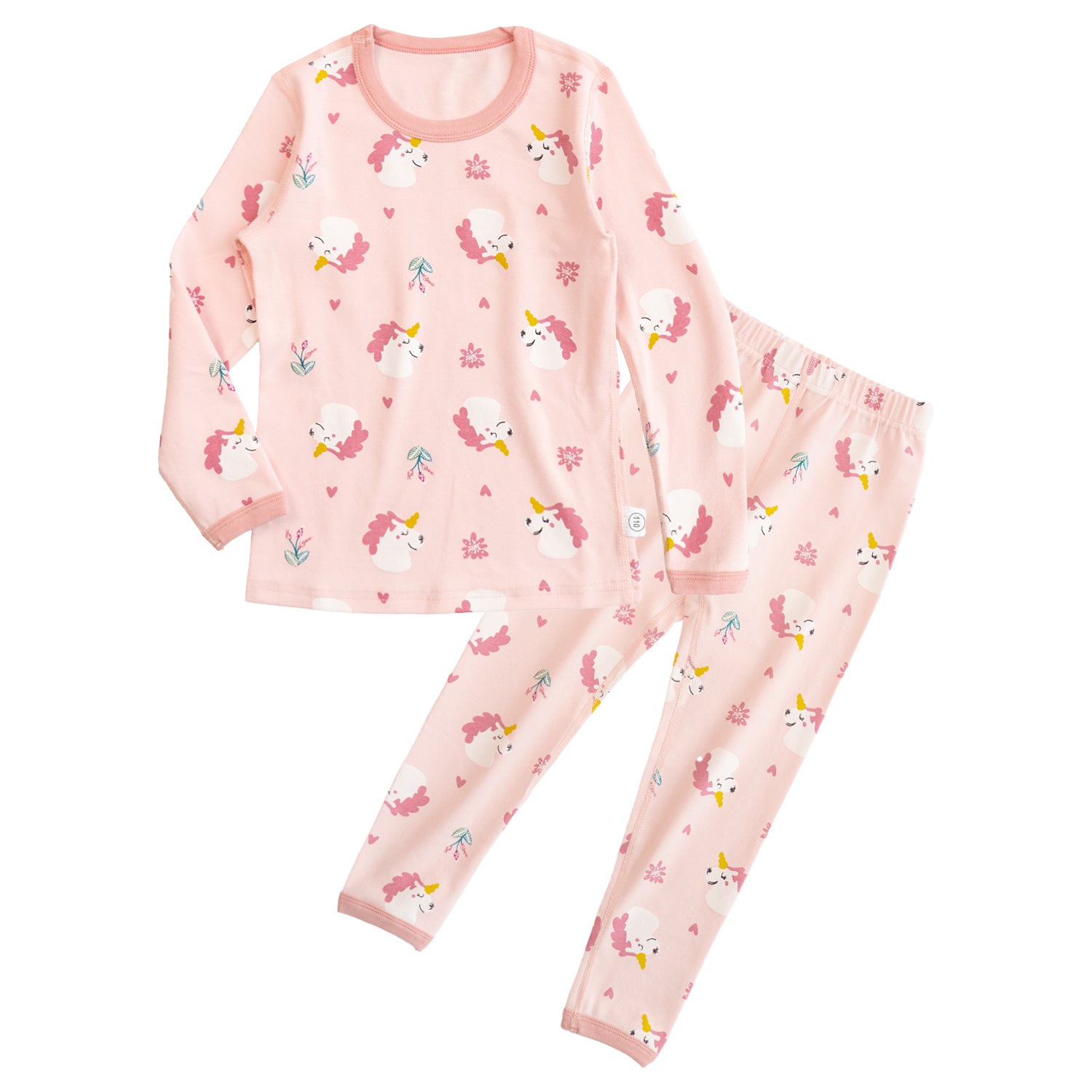 Girl's Long Sleeve Cotton Pajamas Sets